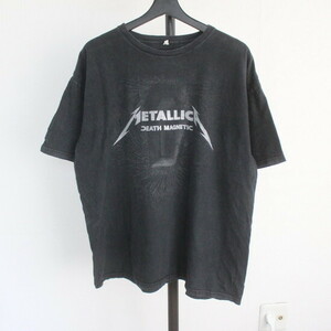 S533 2000年代製 AAA メタリカ METALLICA ロックTシャツ■00s 表記XLサイズ 黒 ブラック アメカジ ストリート バンドT ビッグサイズ 90s