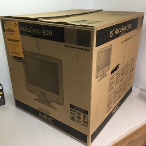 □【未使用品】NEC 15インチ ブラウン管モニター CRT AccuSync500 アキュシンク500 付属品 箱あり セット