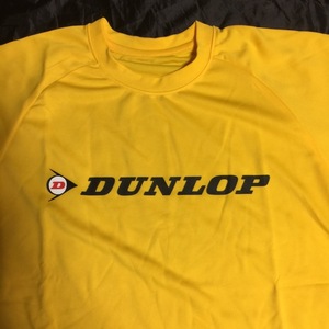 DUNLOP　ダンロップ　Ｔシャツ　イエロー　フリーサイズ　ドライタイプ　オンワード製　黄　非売品　新品　未使用