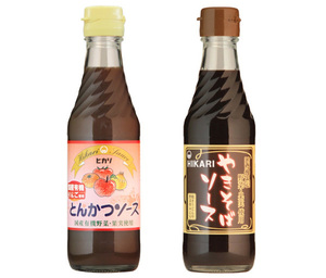 国産 有機野菜・果実使用 とんかつソース(250ml)&やきそばソース(290g)★無添加・無化学調味料・無人工甘味料★原料にこだわった万能ソース