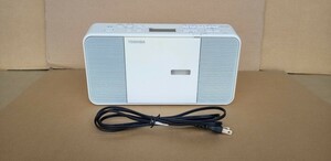 TOSHIBA 東芝 CDラジオ TY-C250 ホワイト 2017年製 ポータブル CDプレーヤー ラジオ 外箱取説無し／中古品ですがまずまず良い状態の1点です