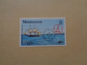 モントセラト切手　1980年　Marquess of Salisbury and 1838 Handstamps　 London 1980 Stamp Exhibition　40ｃ