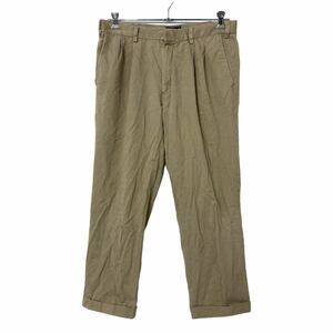 DOCKERS チノパン W34 ドッカーズ タックパンツ クラシックフィット ベージュ 古着卸 アメリカ仕入 b503-125