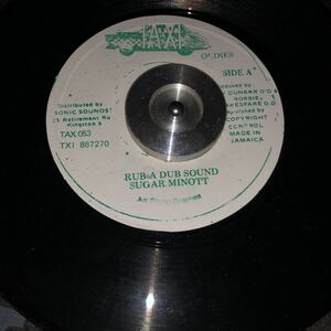 レゲエ　7インチ　Sugar Minott Rub A Dub Sound