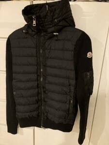 サイズS】MONCLER ニット ハイブリッドニットダウンパーカー　カーディガン