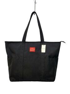 Manhattan Portage◆トートバッグ/ナイロン/BLK/無地