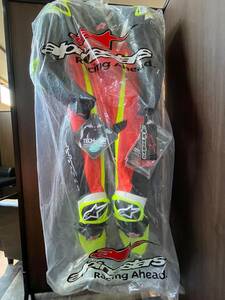 【新品・未使用】アルパインスターズ　GP TECH v3 LEATHER SUIT　レーシングスーツ　レザースーツ　つなぎ　EUR48 M イエロー　＃156