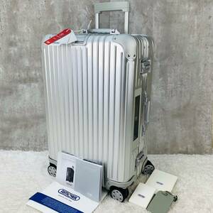 【極美品】RIMOWA リモワ TOPAS トパーズ E-Tag 電子タグ 68L 4輪 MW TSAロック オリジナル チェックインM シルバー アルミ キャリーケース