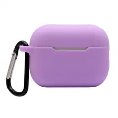 ファッション  Airpods カバー シリコン ヘッドホン ソフト シェル　紫
