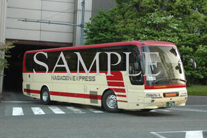 D【バス写真】Ｌ版１枚　長電バス　エアロバス　ナガデンエクスプレス　大阪線