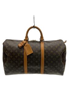 LOUIS VUITTON◆キーポル50_モノグラム・キャンバス_BRW/PVC/BRW