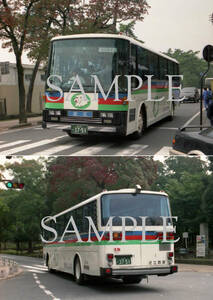 D【バス写真】Ｌ版２枚　近江鉄道　　UD車