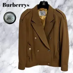 Burberrys バーバリー ショートコート ウール 金ボタン ホースロゴ L