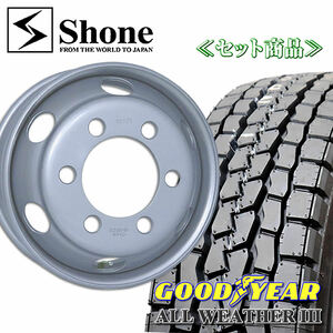 在庫要確認４t車用 グッドイヤー ALL WEATHERIII 225/90R17.5 127/125 LT 鉄ホイール付 17.5×6.00 +127 6本価格 夏 MIX NO,GY002SH306-6