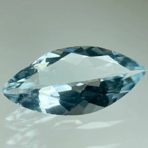 ［天然アクアマリン1.279ct］A 約12.1×6.0mm ルース 裸石 宝石 ジュエリー aquamarine ベリル　beryl