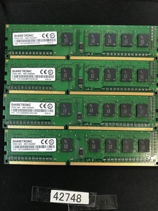 SHARETRONIC DDR3-1600 16GB 4GB 4枚組 16GB DDR3 デスクトップ用メモリ 288ピン ECC無し DESKTOP RAM (42748))
