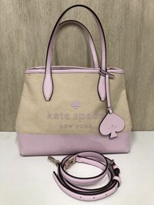 【kate spade】ケイトスペード★ショルダーバッグ ハンドバッグ 2way キャンバス WKRU6947 01