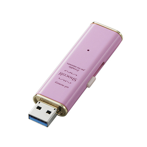 まとめ得 エレコム USBメモリー/USB3.0対応/スライド式/64GB/ストロベリーピンク MF-XWU364GPNL x [2個] /l