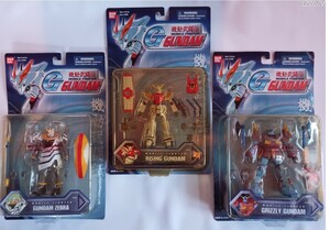 　バンダイ 未開封「機動武闘伝Gガンダム」よりRISING GANDAM ＆ GRIZZLY GUNDAM ＆　GUNDAM ZEBRA 3点セット ガンプラ US版 ガンダム