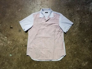 COMME des GARCONS HOMME PLUS 99ss 薔薇プリント半袖シャツ AD1998 1999ss 90s フリル期 コムデギャルソンオムプリュス