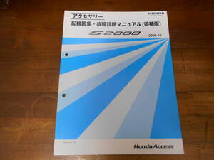 A5027 / S2000 AP2 アクセサリー配線図集・故障診断マニュアル (追補版) 2008-10