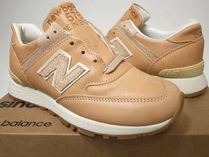 【送料無料 即決】NEW BALANCE UK製 W576VT 22cm US5 新品 30周年ホーウィンHORWEEN社製ベジタブルタンニングレザー ベジタンレザー 英国製