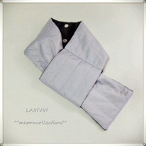 未使用 * LANVIN SPORT ランバン * 中わた入り マフラー *