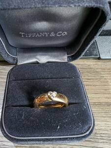 ティファニー　Tiffany & Co.　リング　指輪　ダイヤ　ハート　イエロー　ゴールド