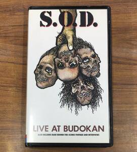 VHS ビデオ S.O.D. - Live at BUDOKAN ライヴ・アット・ブドーカン PSVW-5101 …h-2608 Thrash Hardcore スラッシュ ハードコア