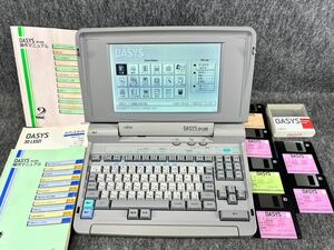 富士通 FUJITSU ワープロ OASYS オアシス 30-LX501 パーソナルワードプロセッサ OA30LX501J ガイド フロッピー 付き