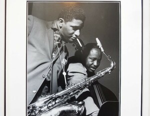 ソニー・ロリンズ/ジーン・ラミー/アートピクチャー額装品/Sonny Rollins Volume One Album Session Photo/Gene Ramey/Jazz bass Great