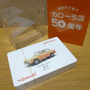 50th TOYOTA COROLLA トヨタ カローラ 50周年 非売品 トランプ カローラ ノベルティ コレクション limited car collection playing cards