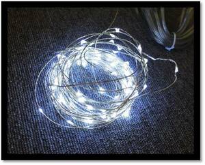 W5 定価￥9000 LED ジュエリライト 100球 10m ホワイト イルミネーション 室内 ディスプレイ インテリア パーティー クリスマス ハロウィン
