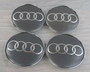 AUDI アウディ センターキャップ　新品 4枚セット (送料無料) ( 直径 68mm 内径 62mm )