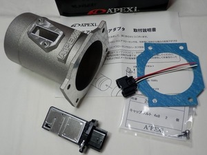 データ付！APEX Z32→R35エアフロ変換アダプター 日産純正R35センサー付 パワーFC用データ付 カプラー付 22680-7S000 500-AA08 APEXiΦ80