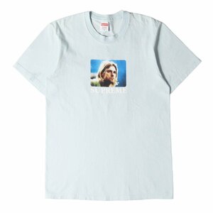 Supreme シュプリーム Tシャツ サイズ:S 23SS Kurt Cobain カート・コバーン フォト クルーネック Tシャツ Kurt Cobain Tee ペールブルー
