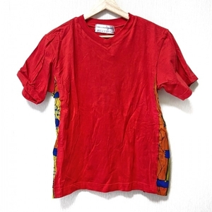 コムデギャルソンシャツ COMMEdesGARCONS SHIRT 半袖Tシャツ サイズS - レッド×イエロー×マルチ レディース クルーネック トップス