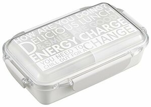 OSK(オーエスケー) 弁当箱 エナジーチャージ ランチボックス 仕切付 ホワイト 750ml 日本製 食洗機 電子レンジ対応 4点ロック パッ