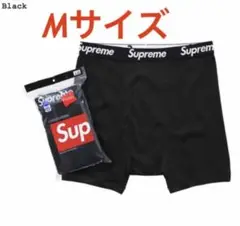 シュプリームsupremeボクサーパンツMサイズ3枚セットHanesブラック新品