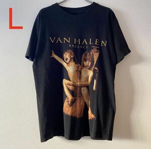 レア 古着 Van Halen Balance Tour Tee L Black Band Rap ヴァンヘイレン バンヘイレン Tシャツ バンドT ラップT ツアーT 日本未発売 1995