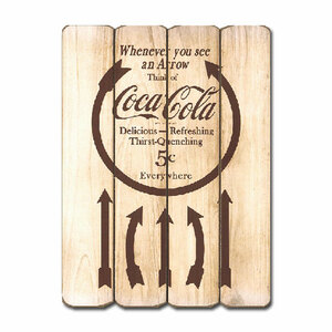 COKE WOOD SIGN 　No1　コカ・コーラ　サインボード