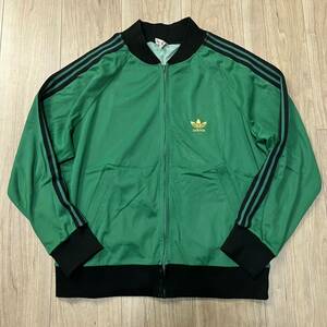 【激レア】70s ビンテージ adidas アディダス ATP フランス製 VENTEX ジャージ トラックジャケット 緑 グリーン ヴィンテージ メンズR-4163