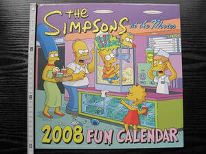 The Simpsons 2008 FAN CALENDAR by Matt Groening アニメ ザ・シンプソンズ カレンダー 映画パロディ