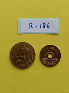 外国コイン　ブラジル　 (Rー１８６)　古銭　１０００レイス硬貨　１９２７年