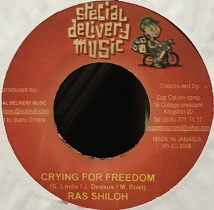 [ 7 / レコード ] Ras Shiloh / Crying For Freedom ( Reggae / Dancehall ) Special Delivery Music ダンスホール レゲエ 