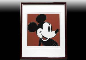 アンディ・ウォーホル 直筆サイン 証明書 シルク「Mickey Mouse　ミッキーマウス　64/250」真作保証