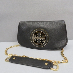 J422★TORY BURCH トリーバーチ チェーンショルダーバッグ・黒　　4/22★A