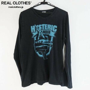 ☆HYSTERIC GLAMOUR/ヒステリックグラマー ガール プリント 長袖 Tシャツ 0241CL03/L /LPL
