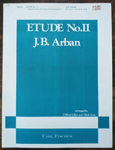 送料無料 ユーフォニアム楽譜 J.B.アーバン：練習曲第11番 バリトン・ソロ&ピアノ