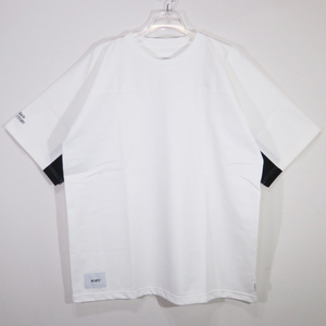 WTAPS ダブルタップス 23SS QB/SS/CTPL.WUT 231ATDT-CSM31 ショートスリーブ Tシャツ ホワイト カットソー